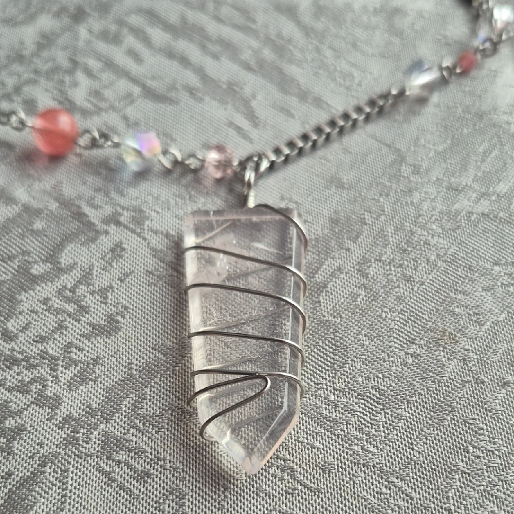 Tocara Gorgeous Coral, Clear Glass and Silver 3 Piece Set (J70) - Picture 4 of 5